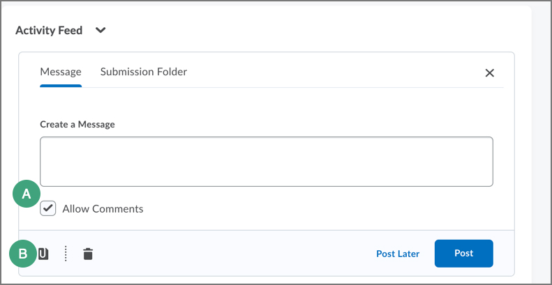 allow comments and attach file