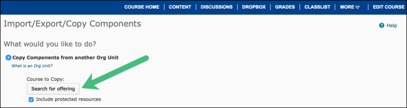Search for Offering button Search for Offering button