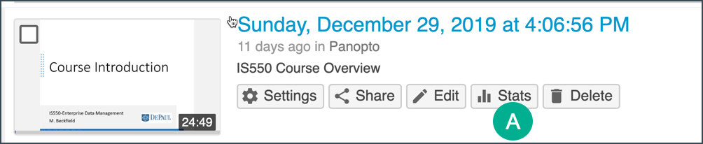 panopto stats button panopto stats button