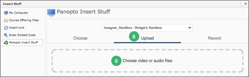 Choose Insert Stuff Choose Insert Stuff