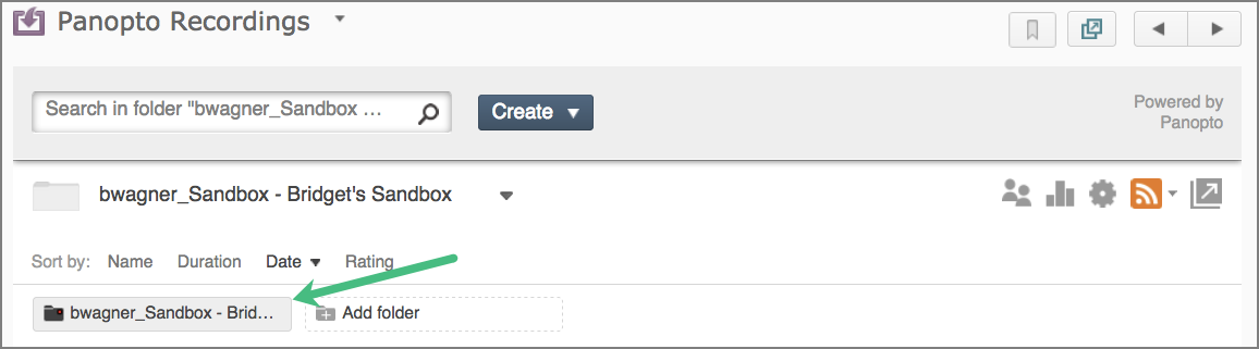 Panopto Assignment Folder Access Panopto Assignment Folder Access