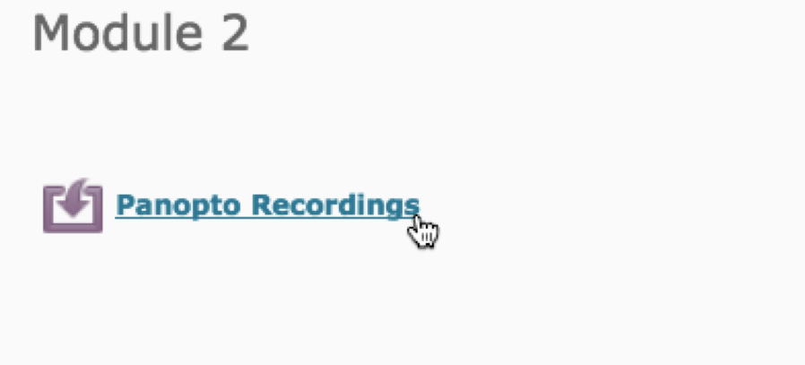 Recordings link Recordings link