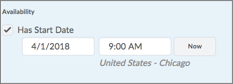 Has start date special access Has start date special access
