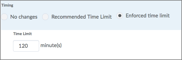 Special access timing changes Special access timing changes