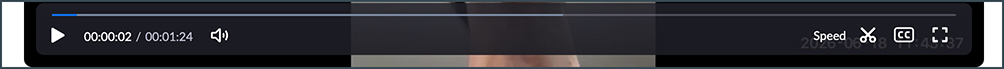 locating the closed captioning button on Zoom video playback.