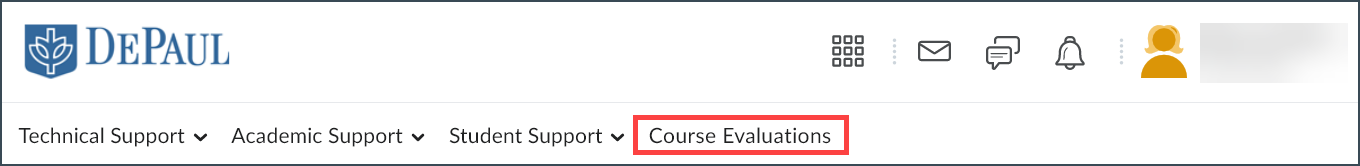 course evaluations link in D2L