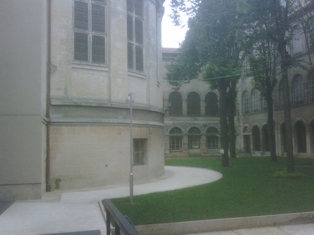 Prison Saint-Lazare, rear of chapel, infirmary wing, courtyard